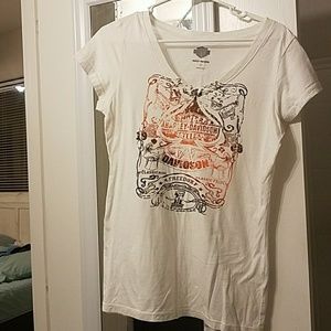 Harley Davidson v neck